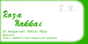 roza makkai business card